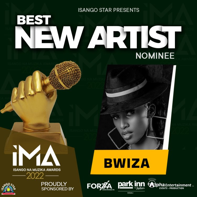Bwiza ni umwe mu bahanzi bahataniye igihembo cya Best New Artist Mu Bihembo bya IMA