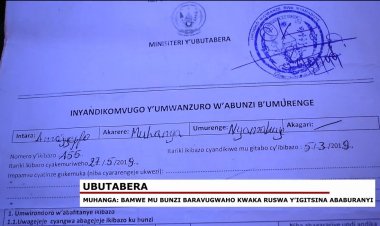 Muhanga: Babangamiwe no gusabwa ruswa y’ishimishamubiri nabo mu nzego z'Abunzi .
