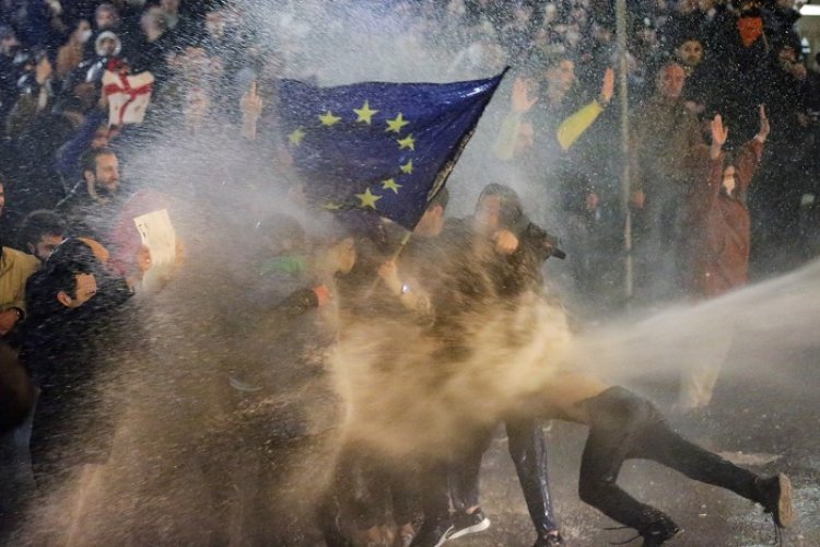 Georgia opposition urges fresh protests against new law