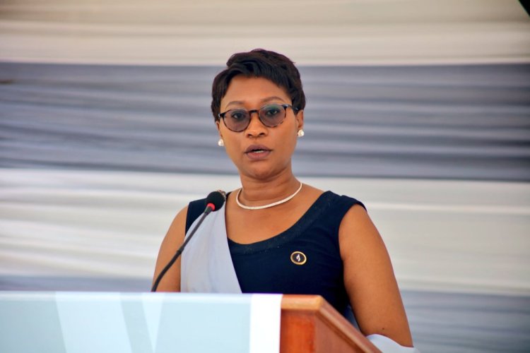 Minister Madam Prof. Bayisenge expressed her condolences to the families and government employees who were killed in the Genocide
