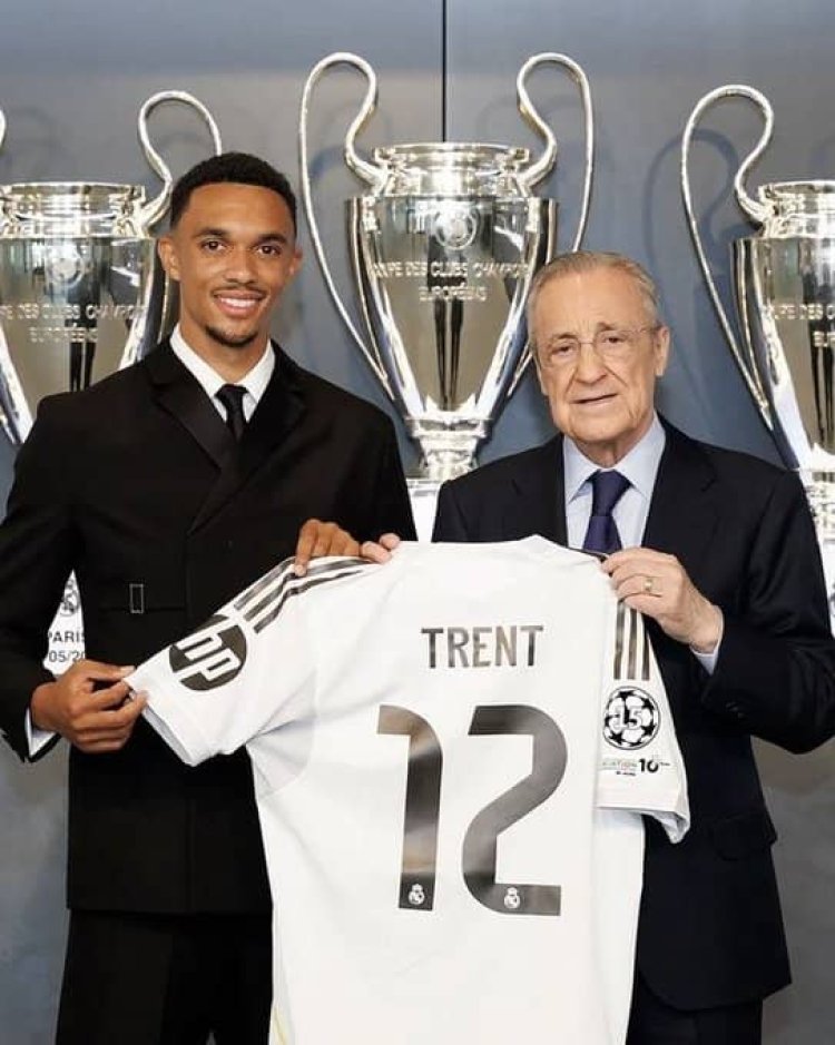 Real Madrid yerekanye Trent Alexander-Arnold nk'umukinnyi wayo mushya