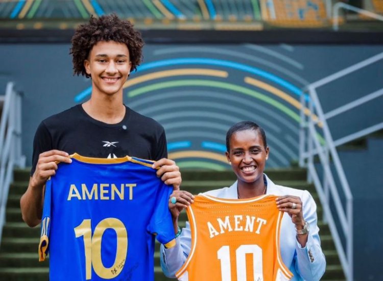 Basketball: Minisitiri wa Siporo, Nelly Mukazayire yakiriye umukinnyi wa Basketball Nate Ament