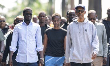 Amwe mu mafoto utabonye ya Perezida Kagame na Perezida wa Sénégal, Diomaye Faye, ubwo bitabiraga Car Free Day