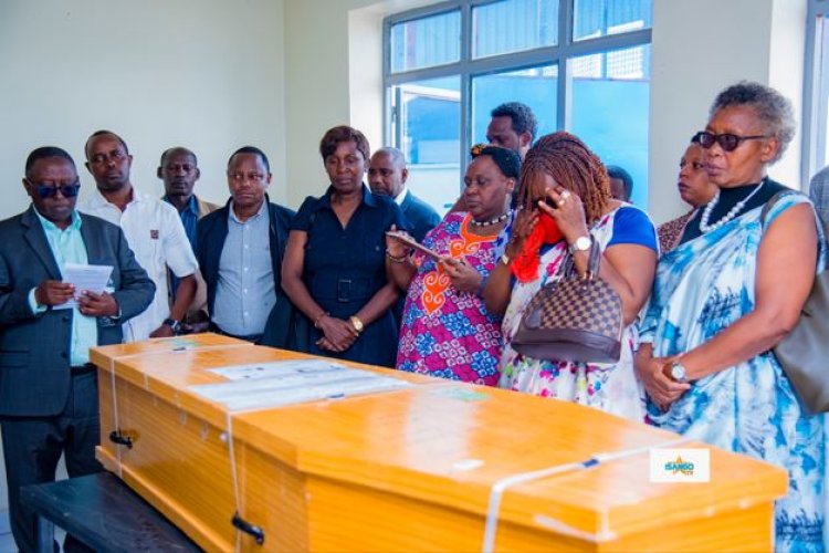 Umubiri wa Jean Lambert Gatare wagejejwe i Kigali (Amafoto)