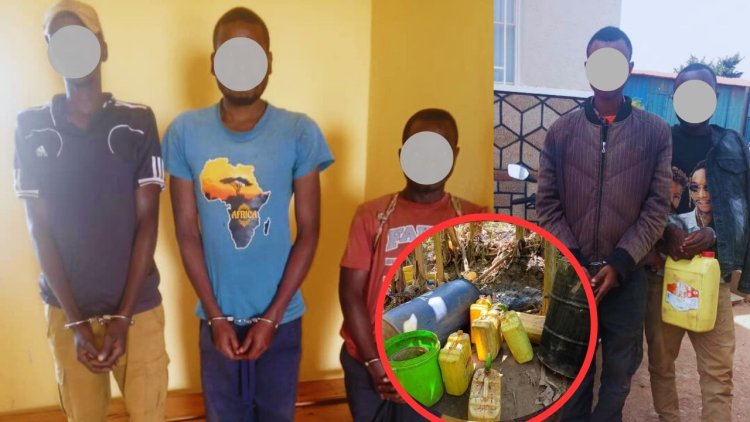 Gasabo: Bafashwe bateka Kanyanga bagurisha mu baturage