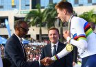 Perezida Kagame ni we wambitse Tadej Pogačar umudari wa zahabu (Amafoto)