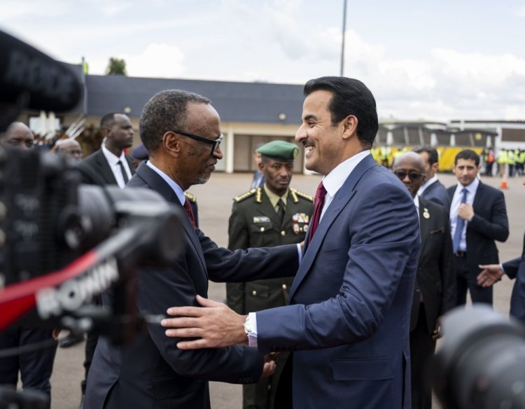 Sheikh Tamim wa Qatar yashimye uruhare rwa Perezida Kagame mu gushyigikira amahoro