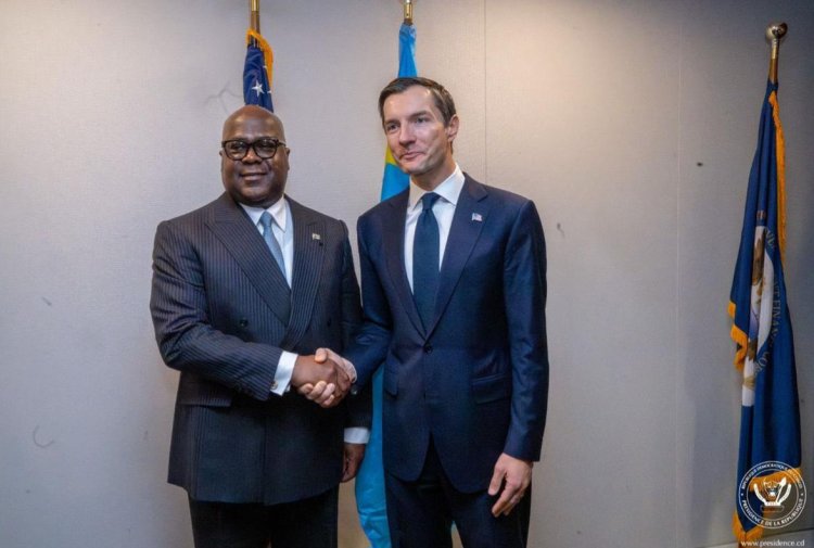 Perezida Tshisekedi  mu biganiro I Washington byo gushaka inkunga zirimo izo kubaka inganda zitunganya amabuye y'agaciro