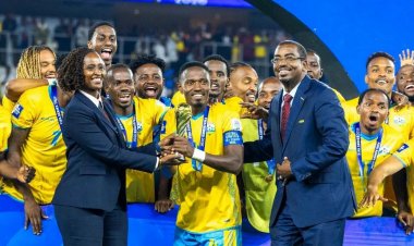 Amavubi yegukanye igikombe cya FIFA series mu mukino wakurikiwe na Perezida Paul kagame